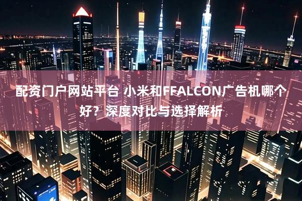 配资门户网站平台 小米和FFALCON广告机哪个好？深度对比与选择解析